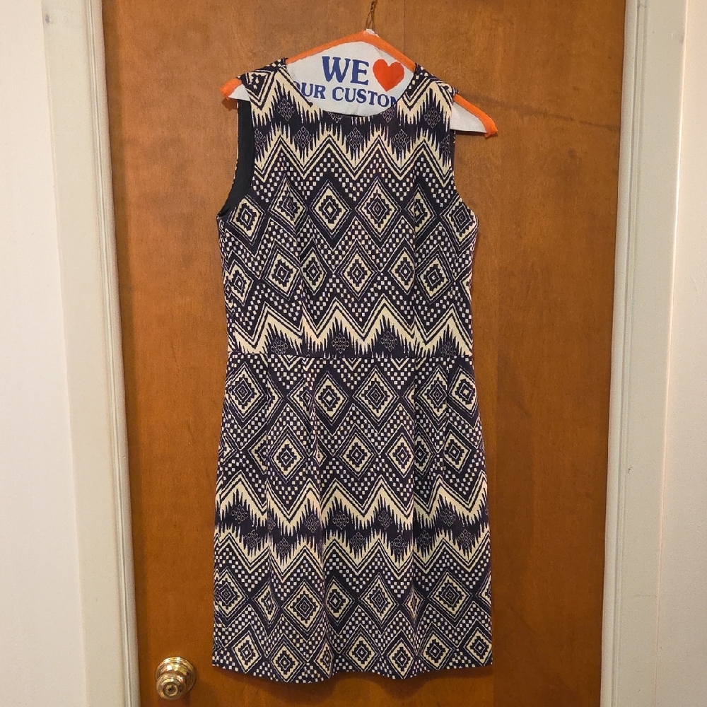 J Crew Geometric Patterned Sleeveless Dress 6